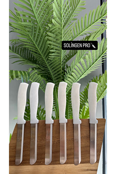 Solingen Pırıltı Serisi 6’lı Mikro Tırtıklı Sebze ve Meyve Bıçağı (BEYAZ)