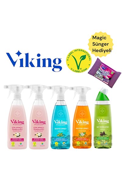 Viking Premium 5'li (mutfak,banyo,çok Amaçlıx2 ,wc Temizleyici) Paket 750 Ml ...