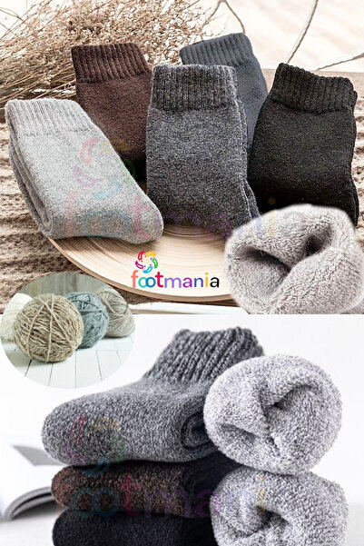 footmania Set de 5 șosete de iarnă pentru bărbați și femei (absorbție termică)