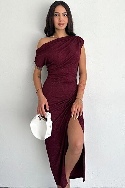 Velista Rochie de seară cu sclipici Anvelop