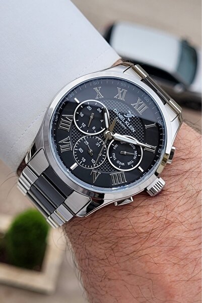 Daniel Klein Siyah Silver Renk 24 Ay Garantili Göstergeleri Aktif Fonksiyonlu...