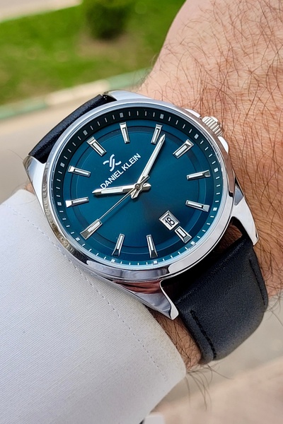 Daniel Klein Mavi Siyah Renk Ayarlanabilir Kordonlu 42 mm Takvimli Erkek Kol ...