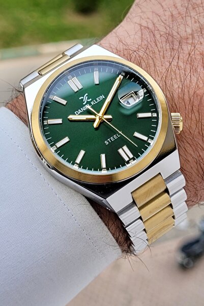 Daniel Klein Kadranı Yeşil Kordonu Gold Gri Renk Ayarlanabilir Kordonlu 40 mm...