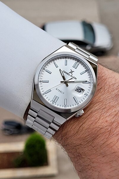 Daniel Klein Silver Renk 24 Ay Garantili 40 mm Çelik Metaryel Erkek Kol Saati