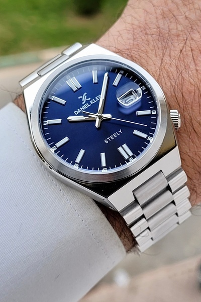 Daniel Klein Kadranı Lacivert Kordonu Gri Renk Ayarlanabilir Kordonlu 40 mm Ç...