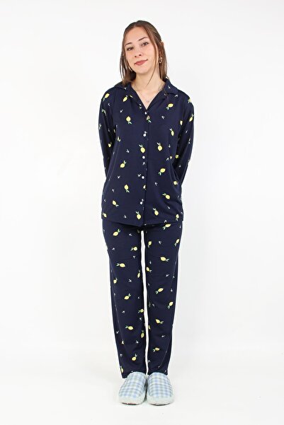 Mckanzie 3305 Set de pijamale Milan cu guler moale, cu mâneci lungi și fund lung