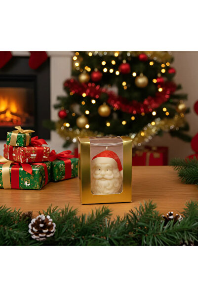 Herum Santa Claus scented candle, HANDMADE, soy wax, cotton wick, 7.5 cm