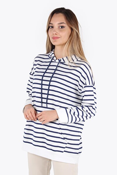 Mckanzie 5041 Смугаста туніка з капюшоном