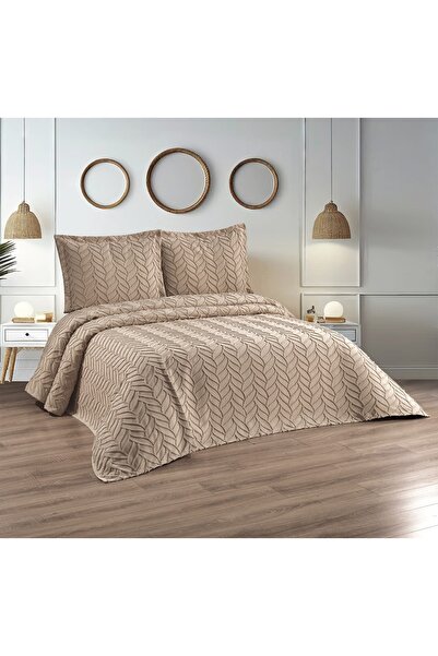 AYBERK HOME TEXTİLE Başak Double Bedspread 3 Pieces
