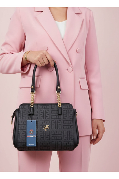 Çanta Trend Geantă de damă Miami Polo Clup cu 5 compartimente, cu lanț, cu de...