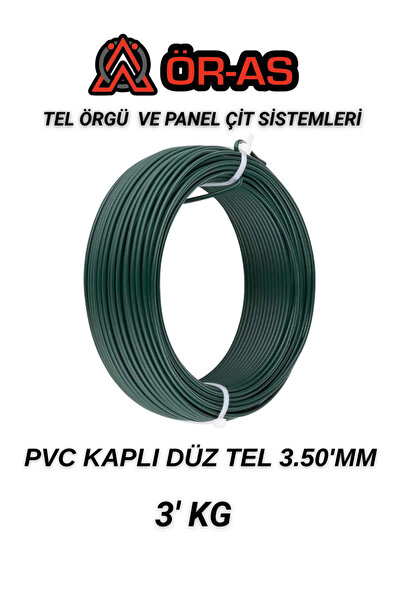 ÖR-AS TEL ÖRGÜ & PANEL ÇİT SİSTEMLERİ Pvc - Kaplı Düz Tel - 3.5 mm Kalınlık (...