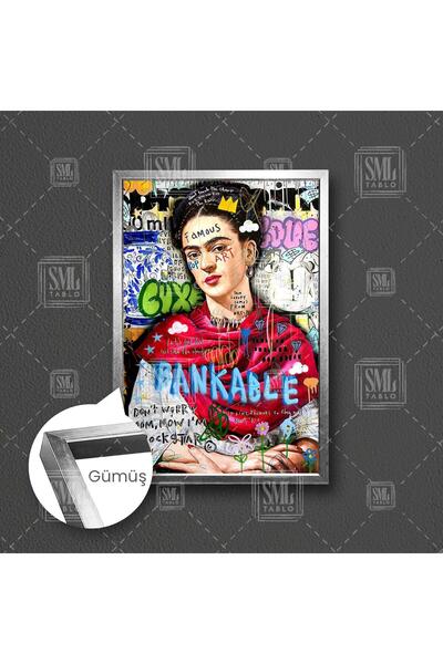 Graffiti Street Art Street Art Vertical Canvas Painting with Famous Painter Frames