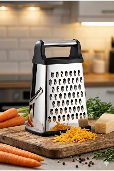 BEYZANA Orta Boy Paslanmaz Çelik Rende - Silikon Tabanlı Çok Fonksiyonlu Çelik Rende