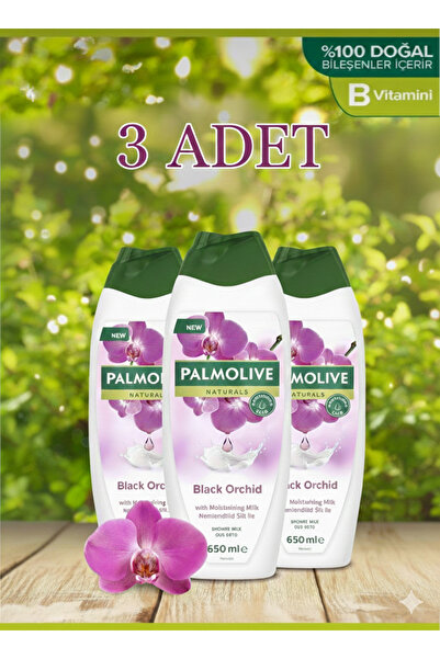Palmolive Black Orkide Duş Sütü 650 ml X 3 adet