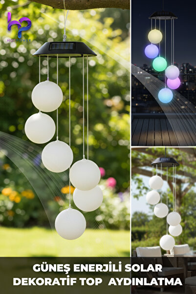 HOT POWER Solar dekor top aydınlatma güneş enerjili