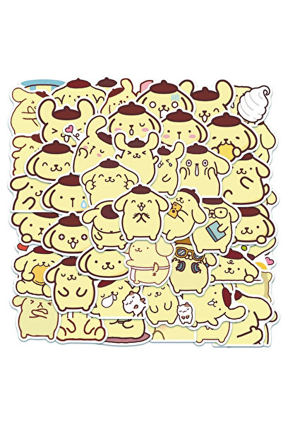 BANDAI AZ176-50 قطعة ملصقات كاواي بومبومبورين متنوعة من سانريو كورومي لتزيين ...