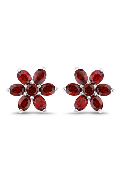 Rafaela Donata Edelsteinohrstecker Ohrstecker Sterling Silber Granat