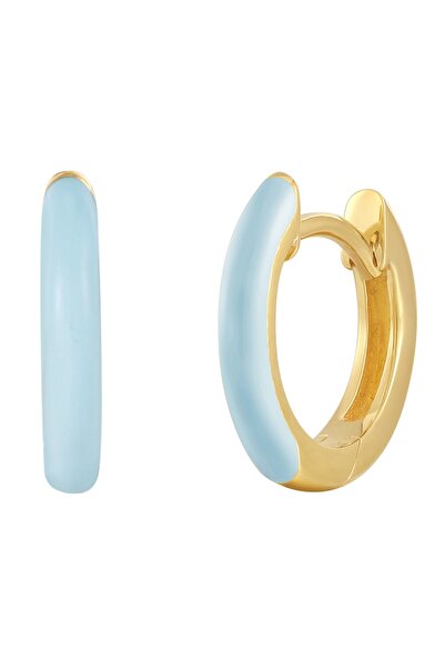 Glanzstücke München Silberohcreolen Creolen Sterling Silber gelbgold Emaille ...