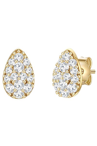 Glanzstücke München Silberohrstecker Ohrstecker Sterling Silber gelbgold Zirk...