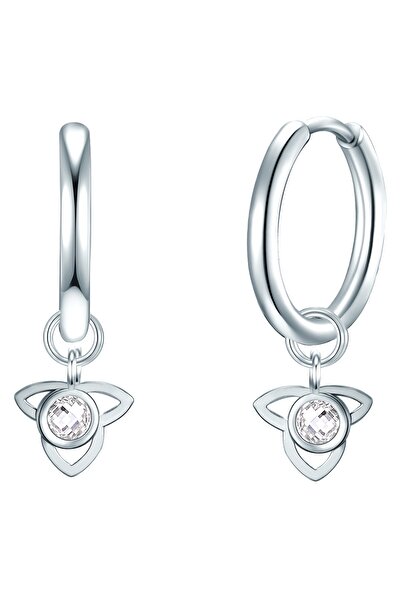 eastside Edelstahlohrcreolen Creolen Edelstahl Preciosa weiß