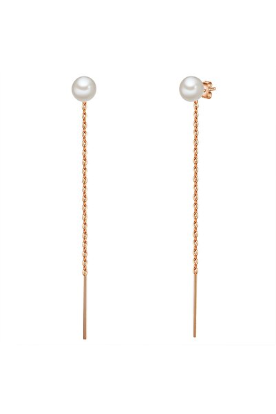 Valero Pearls Perlenohrhänger Ohrhänger Sterling Silber roségold Süßwasser-Zu...