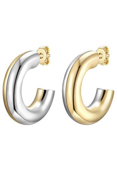 Glanzstücke München Silberohcreolen Creolen Sterling Silber iki Renkli