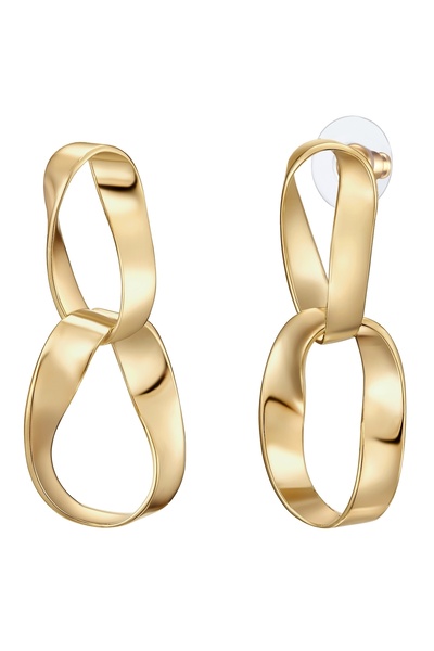 Lulu & Jane Modeschmuckohrstecker Ohrstecker gelbgold