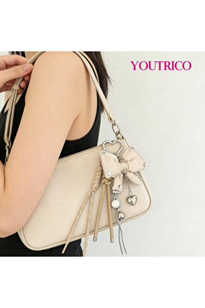 Youtrico سحر حقيبة على شكل فيونكة شرابة، ملحق حقيبة الطالب، لطيف وجميل