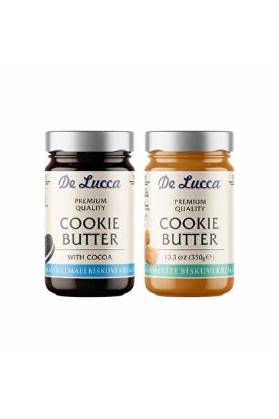 DeLucca Bisküvi Krema Seti 350 G 2 Adet / Karamelize Bisküvi Kreması Ve Kakao...
