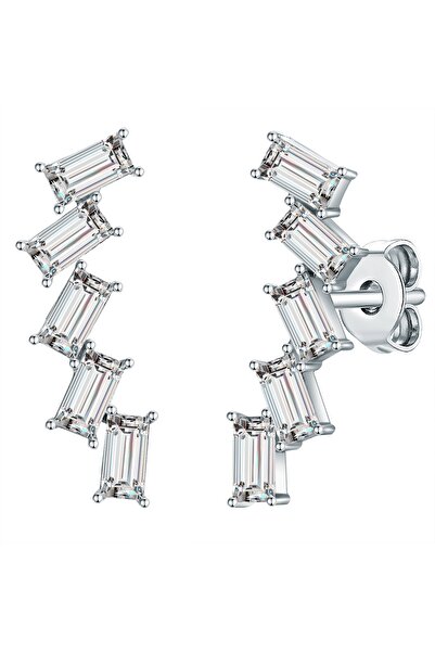 Lulu & Jane Ohrstecker mit Kristallen von Swarovski® Ohrstecker verziert mit Kristallen von Swarovski® weiß