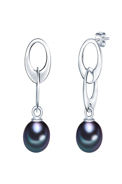 Valero Pearls Perlenohrstecker Ohrstecker Sterling Silber Süßwasser-Zuchtperl...