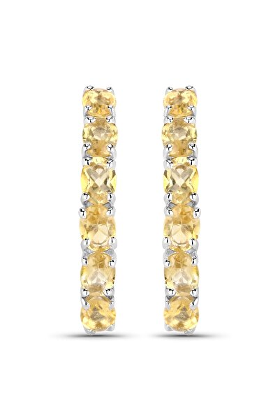 Rafaela Donata Edelsteincreolen Creolen Sterling Silber Citrin