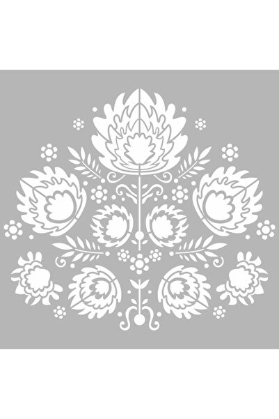 Artikel Floral Nakış Motifi Stencil Boyama şablonu 30x30 cm, Duvar Stencil, F...