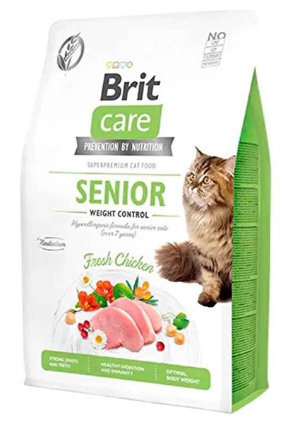 Brit Care Senior Hipoalerjenik için Tahılsız Yaşlı Kedi Maması 2 Kg