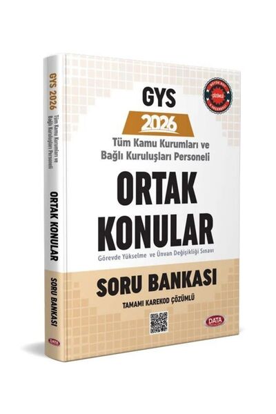 Data Yayınları GYS Tüm Kamu Kurumları için Ortak Konular Soru Bankası Görevde...
