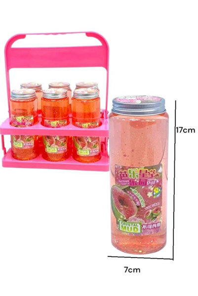 Toybox جل سلايم شفاف كريستالي - جل فقاعات سلايم كريستالي بنكهة عصير الفواكه للأطفال، قطعة واحدة