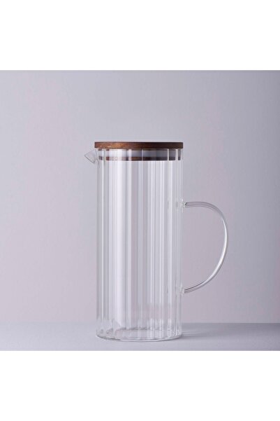 Linens Stripe Roller Cam-Akasya Kapaklı 1300 ml Sürahi