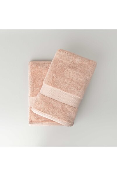 Linens منشفة حمام فاخرة مقاس 85×150 سم باللون الوردي