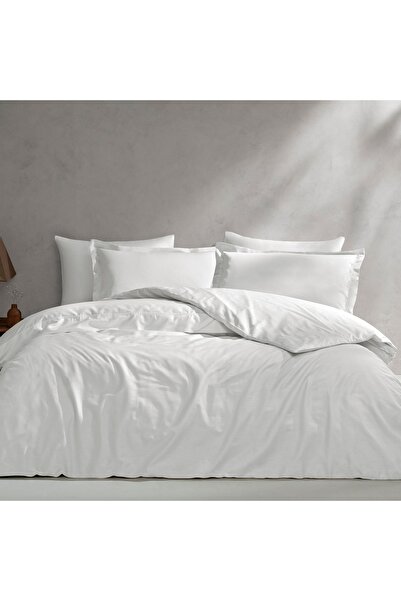 Linens Mix&Match Pamuk Saten Çift Kişilik Nevresim Kılıfı Ekru