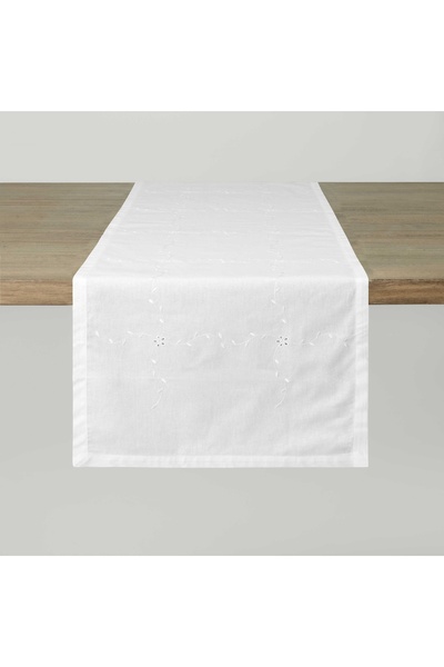 Linens سجادة بيتونيا 45×170 سم باللون الأبيض الفاتح