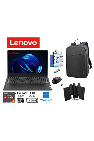 LENOVO V15G4 ABP Ryzen 7 7730U 24GB 1TB SSD 15.6" FHD W11PRO 82YY0012TR DUDDI...
