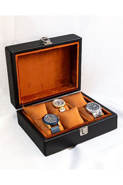 Shansora Design 6 Watch Box, Faux Leather Covered, Custom Made, Handmade, Acc...