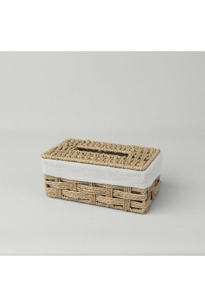 Linens Tidy Pecete Kutusu 25x14,5x10,7 Cm Naturel