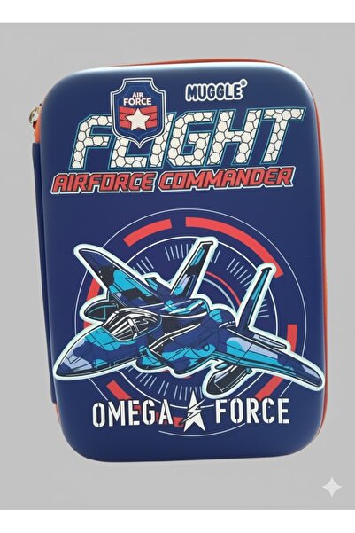 TUMBA'S Eva Рельєфний шкільний пенал для дітей Muggle 15-22 з авіаційною тема...