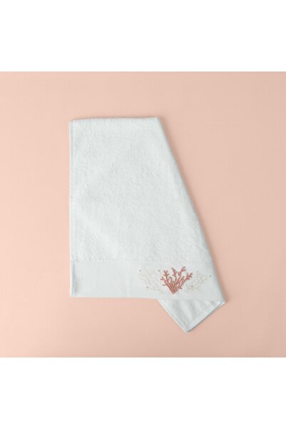 Linens White Coral Bamboo Face Towel 50X85 cm