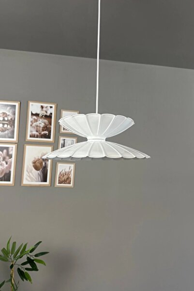 Bamyum Rubby Beyaz Metal Tekli Avize Mutfak Modern Dekoratif Sarkıt Aydınlatma