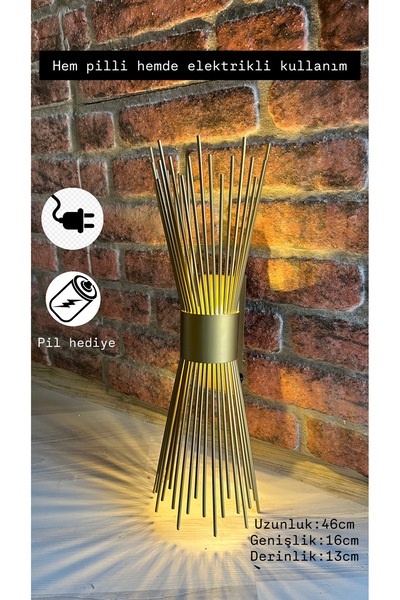 taşatan yapı Eskitme renkli ledli Hem pilli hem elektrikli duvar , tv ünitesi...