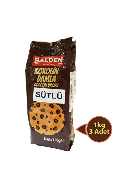 Balden Kokolin Damla Sütlü 1 kg 3 Adet