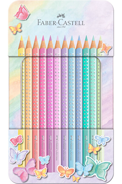 Faber Castell Creioane colorate Faber-Castell Sparkle pastel, 12 buc.
