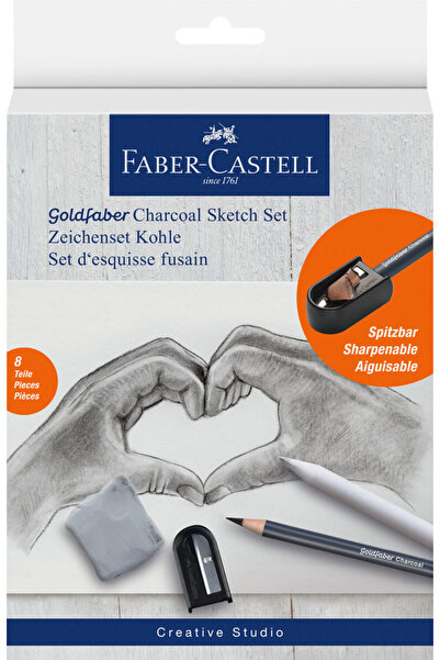 Faber Castell Set de desen cu cărbune Faber-Castell, 8 bucăți